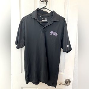 TCU under Armour mens polo